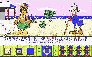 Joakim Von Anka Skattsökaren atari screenshot