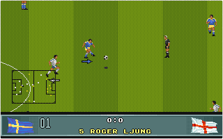 John Barnes European Football atari screenshot