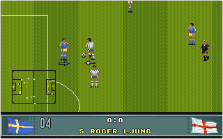 John Barnes European Football atari screenshot