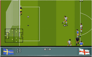 John Barnes European Football atari screenshot