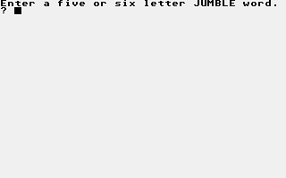 Jumble