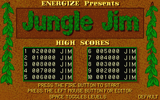 Jungle Jim atari screenshot