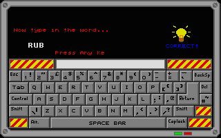 Junior Typist atari screenshot