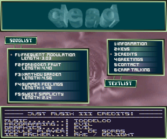 Just Musix III [Falcon030] atari screenshot