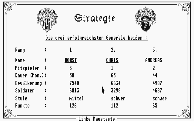 Kampf um Die Krone atari screenshot