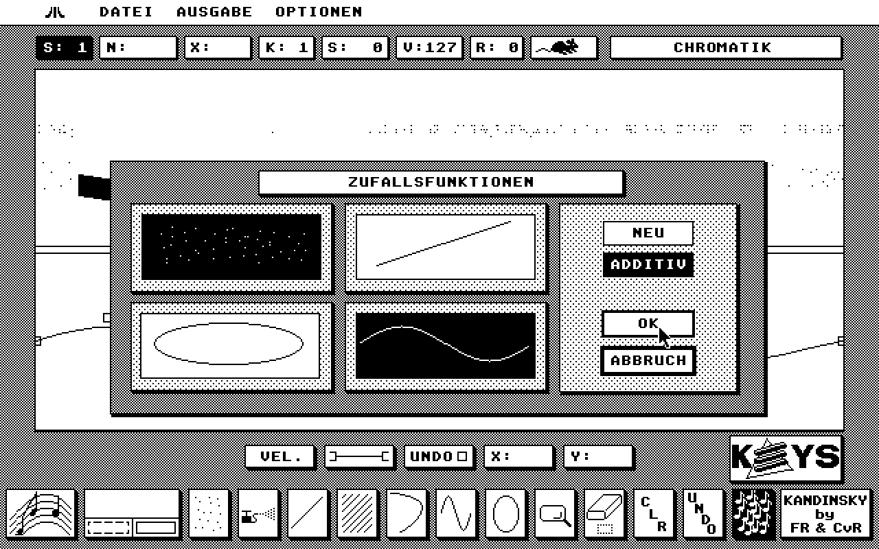 Kandinsky Music Painter atari screenshot