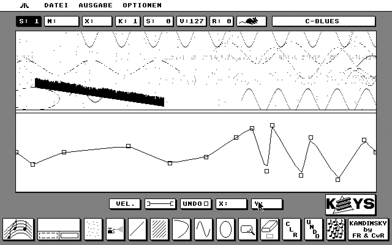 Kandinsky Music Painter atari screenshot