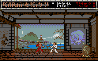 Karate Kid II atari screenshot