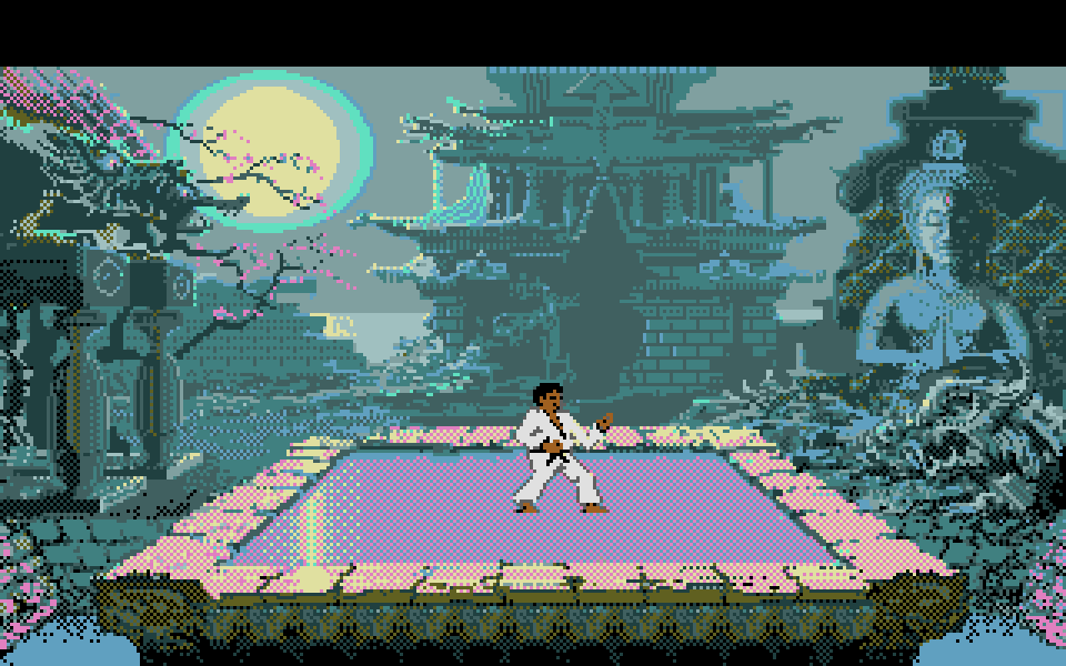 Karate Kid II atari screenshot