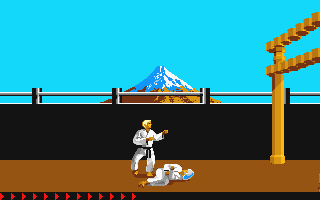 Karateka atari screenshot