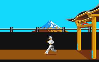 Karateka atari screenshot