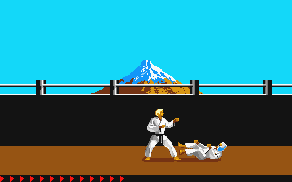 Karateka atari screenshot