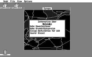 Karte Europa atari screenshot