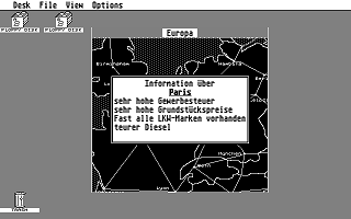Karte Europa atari screenshot