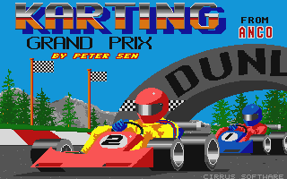 Karting Grand Prix atari screenshot