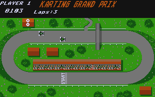 Karting Grand Prix atari screenshot