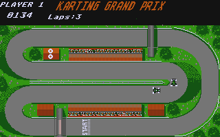 Karting Grand Prix atari screenshot