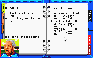 Kenny Dalglish Soccer Manager atari screenshot