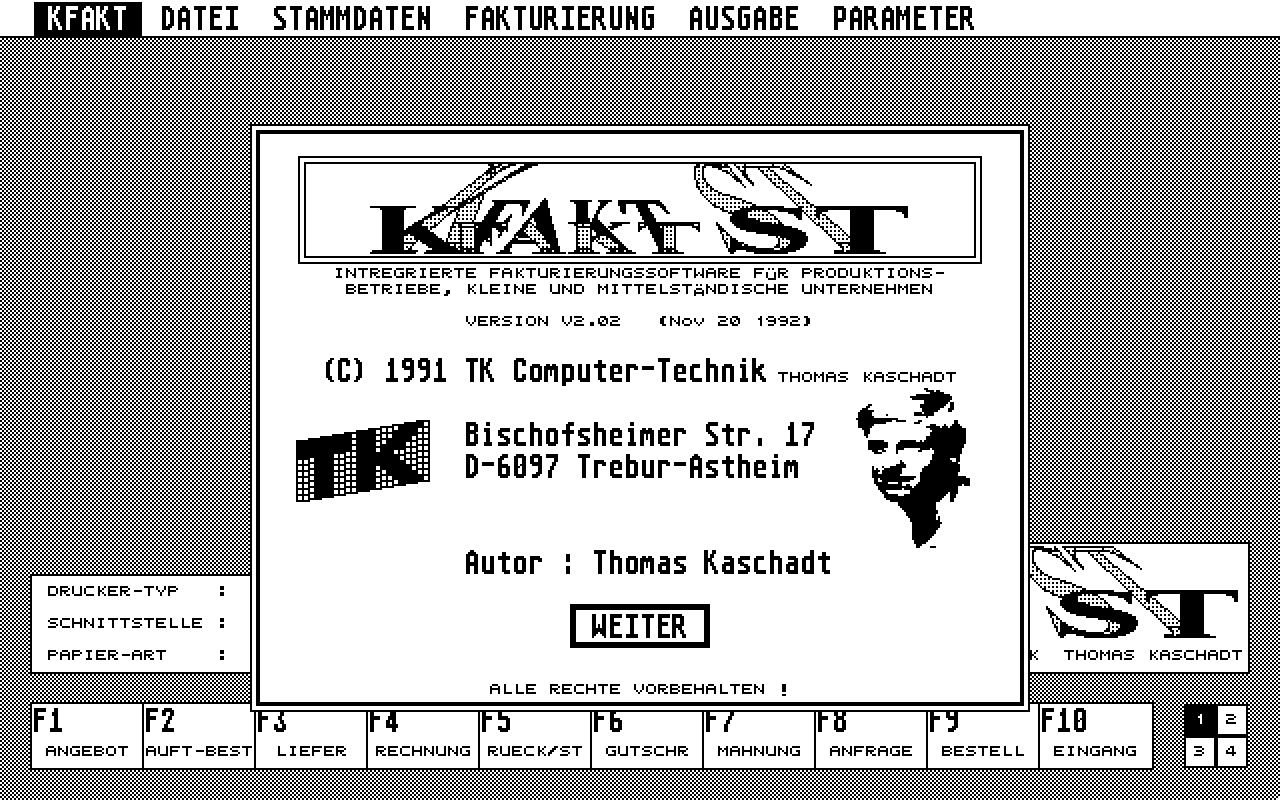 KFakt ST — screenshot 1