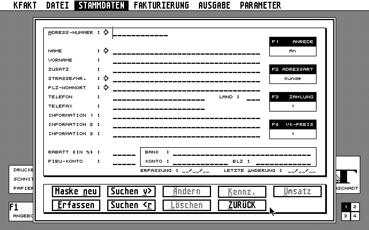 KFakt ST atari screenshot