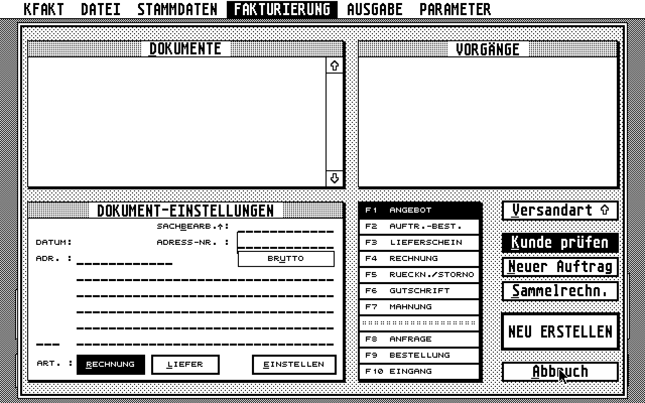 KFakt ST atari screenshot