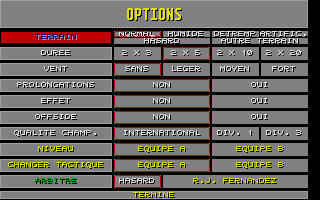 Kick Off II - Final Whistle [datadisk] atari screenshot