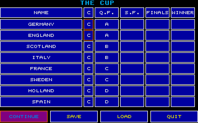 Kick Off II atari screenshot