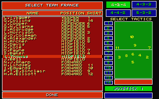 Kick Off II atari screenshot
