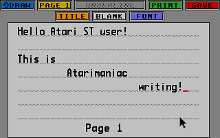 Kidpublisher Professional atari screenshot