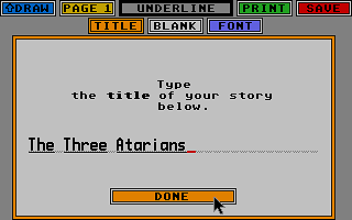 Kidpublisher Professional atari screenshot