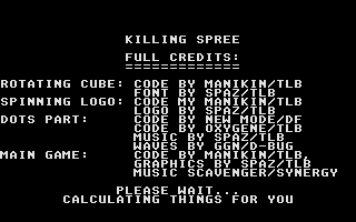 Killing Spree atari screenshot