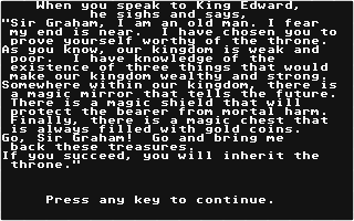 King's Quest - Quest for the Crown atari screenshot