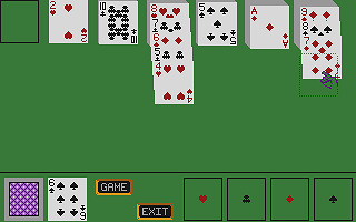 Klondike atari screenshot