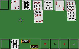 Klondike atari screenshot