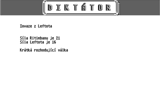 Diktátor atari screenshot