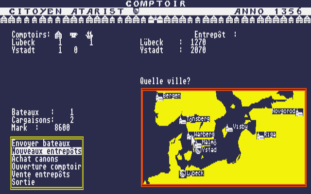 Hanse atari screenshot
