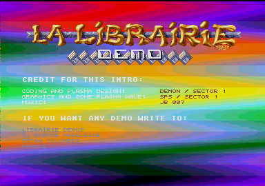 Librairie Démo (La) atari screenshot