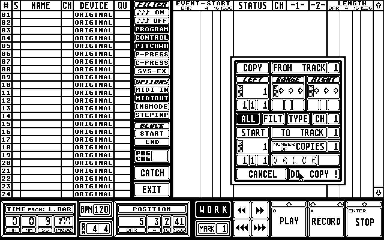 LA Synthesis Softworkstation for Roland D10 D20 D5 D110 MT32 atari screenshot