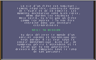 Labyrinthe aux Cent Calculs (Le) atari screenshot