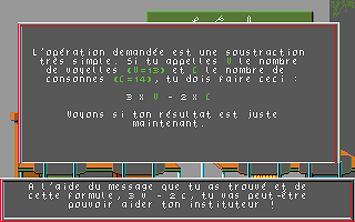 Labyrinthe aux Cent Calculs (Le) atari screenshot