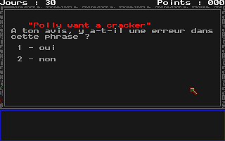 Labyrinthe d'Anglomania II atari screenshot