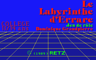 Labyrinthe d'Errare atari screenshot