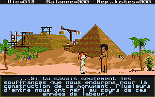 Labyrinthe des Pharaons (Le) atari screenshot