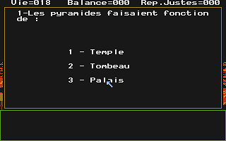 Labyrinthe des Pharaons (Le) atari screenshot