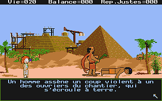 Labyrinthe des Pharaons (Le) atari screenshot