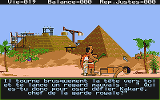 Labyrinthe des Pharaons (Le) atari screenshot