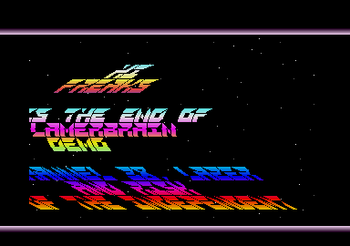 Lamerbrain Microdemo Disc II atari screenshot