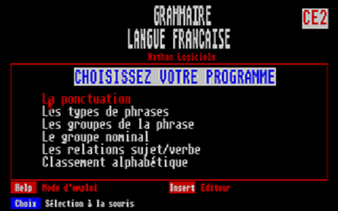 Langue Française - École - CE2 atari screenshot