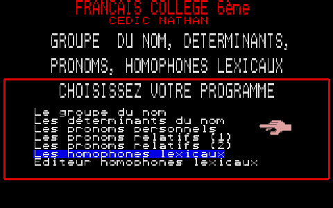 Langue Française - Collège - 6ème atari screenshot
