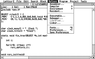 Lattice C atari screenshot